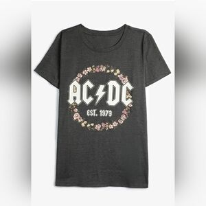 Assorted Sizes: Floral AC⚡DC Classic Fit Graphic Tee:NWT